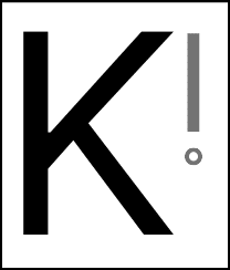 Logo minimaliste du développeur web freelance Kompass Innovations