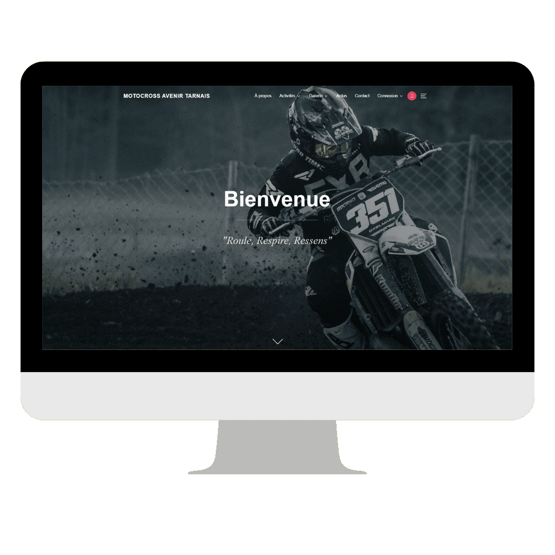 Site officiel de Motocross Avenir Tarnais réalisé par le développeur web Freelance KOMPASS INNOVATIONS